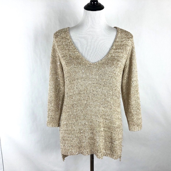 Zara Knit Mohair Blend Cardigan With Sequin Detail